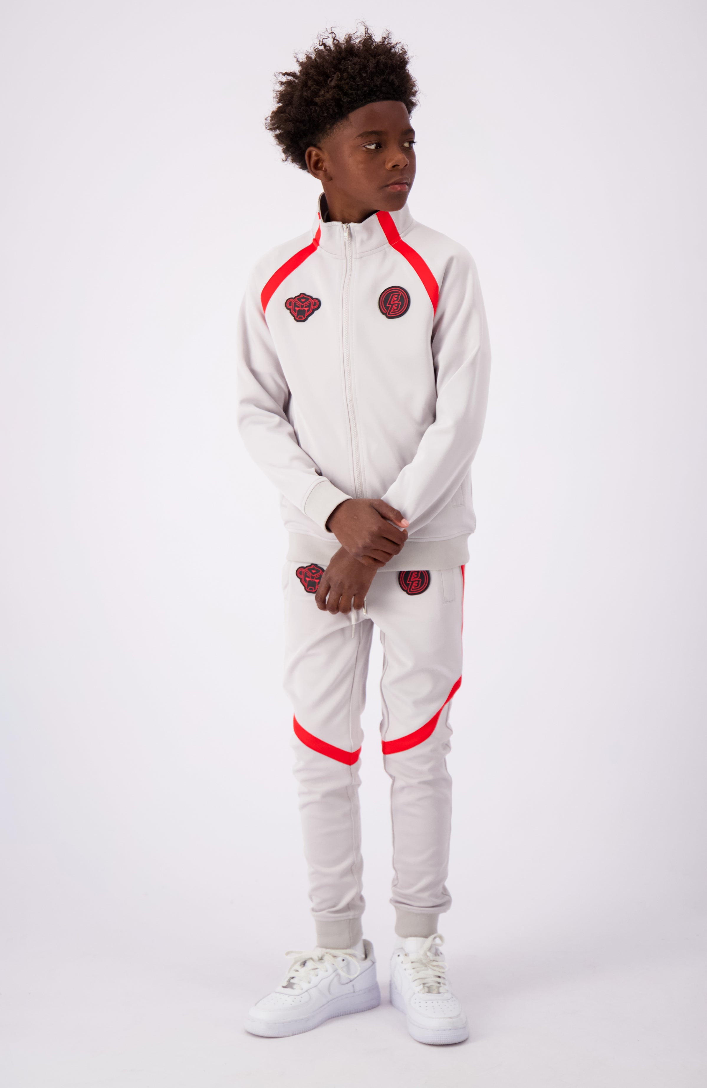 JR. COMPOUND TRACKSUIT | Lichtgrijs