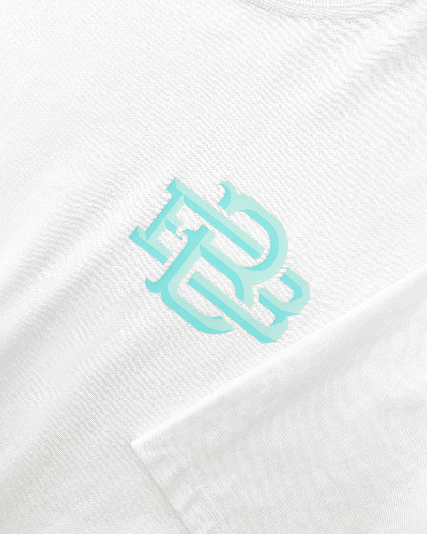 BLOCK MONOGRAM  T-SHIRT | Wit