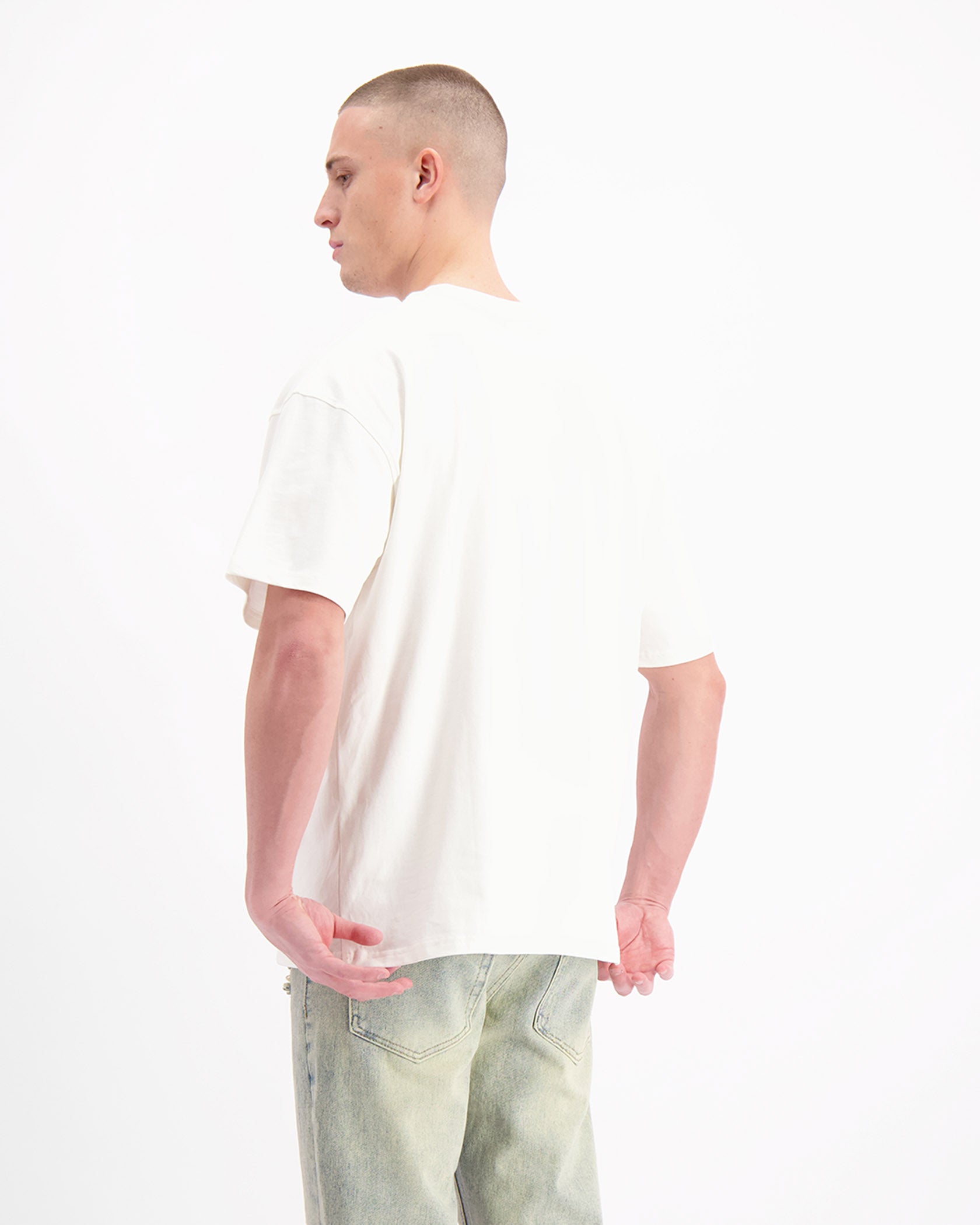 BLOCK MONOGRAM  T-SHIRT | Wit