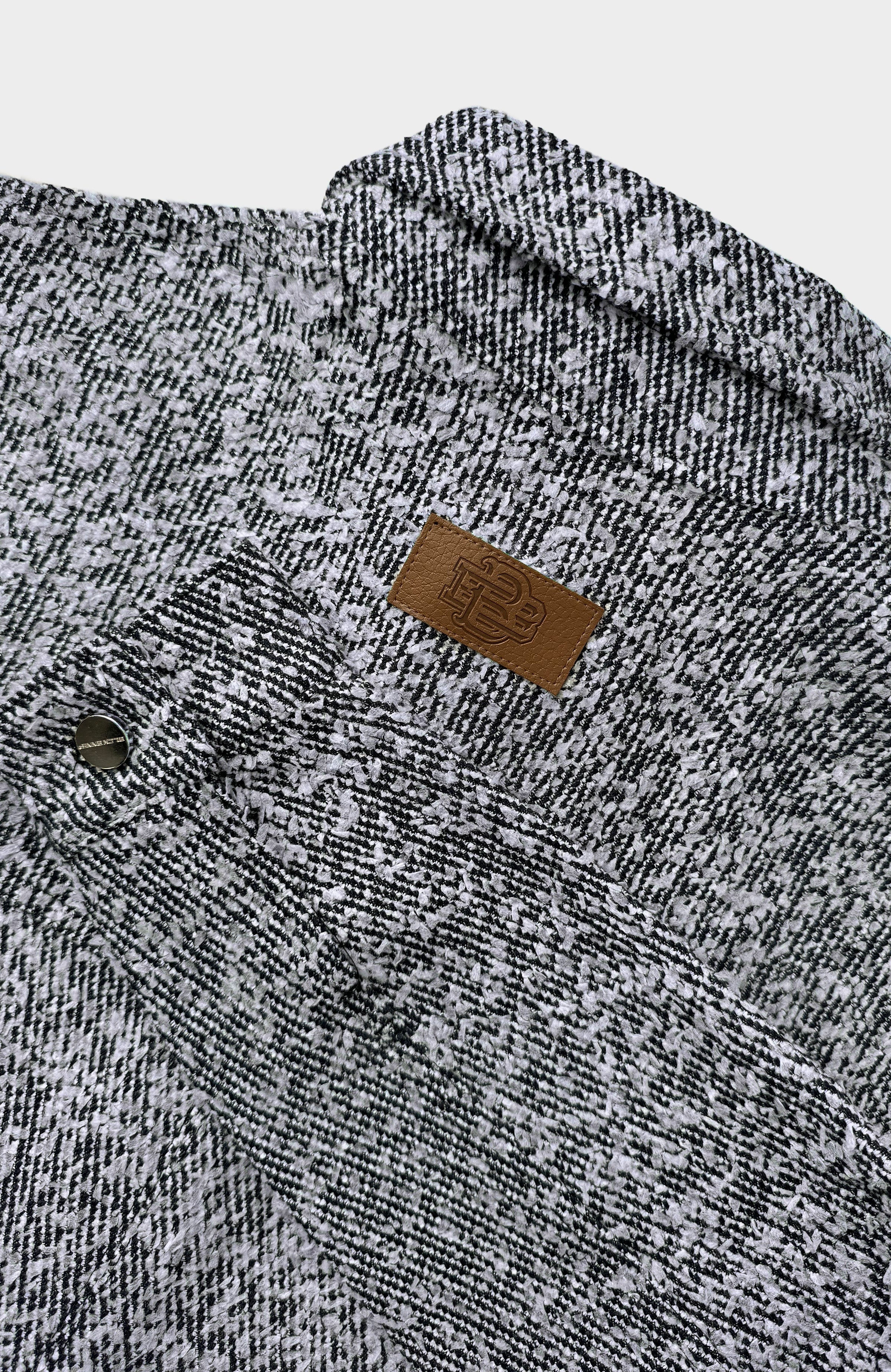 BOUCLE CARPENTER JACKET | Blauw