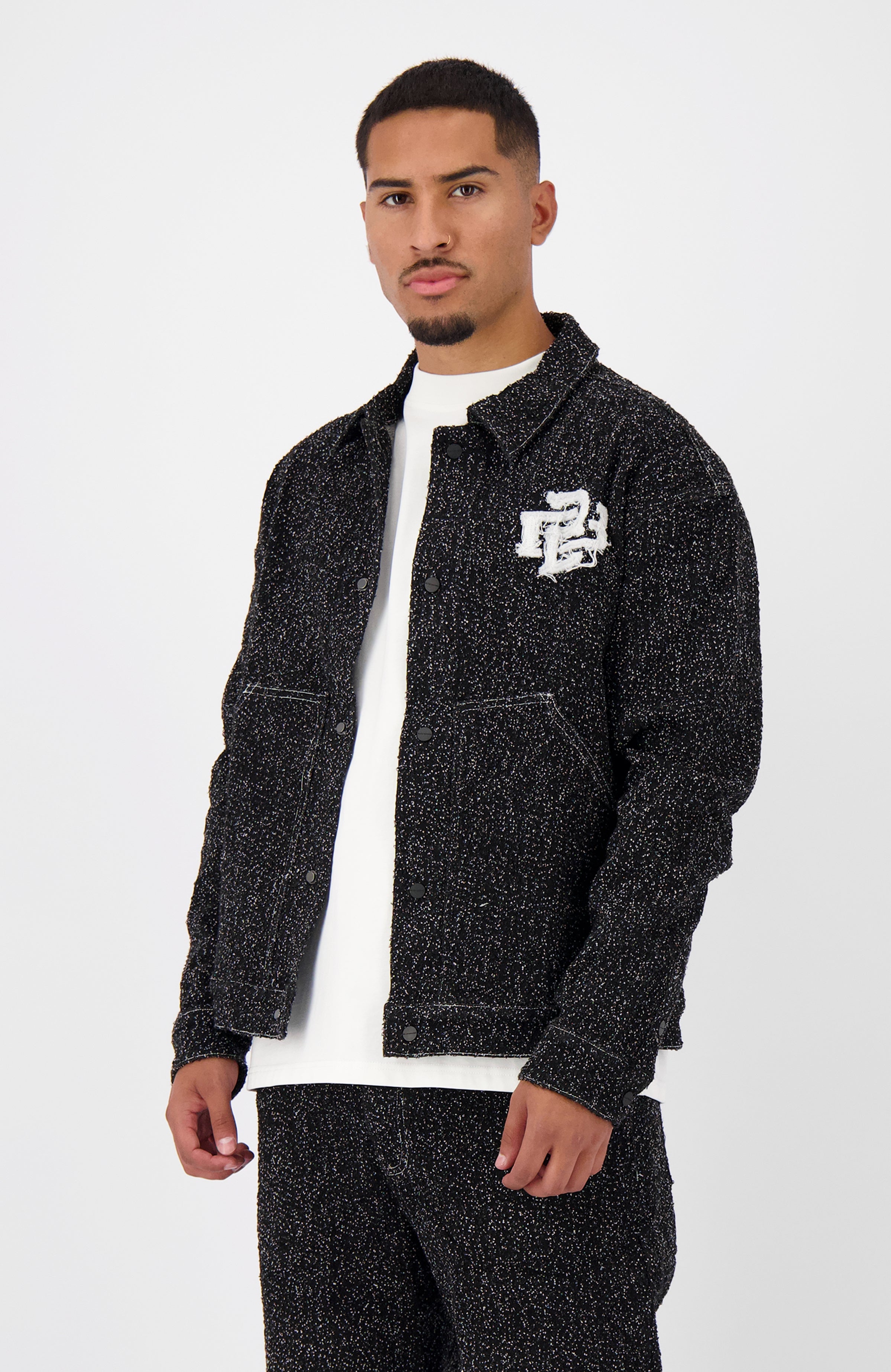 BOUCLE JACKET | Zwart