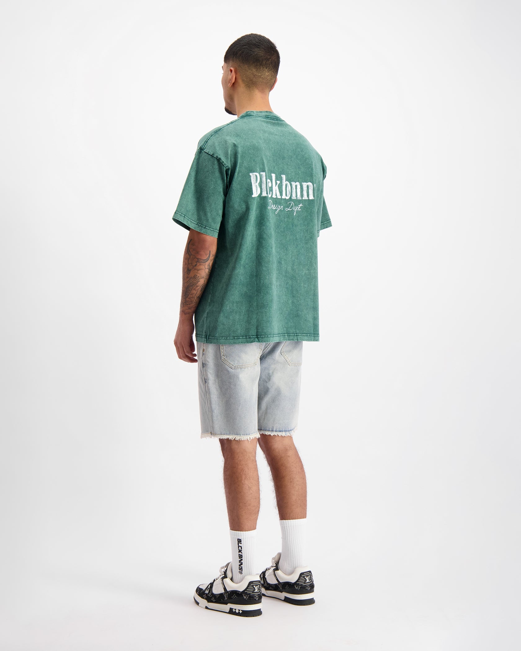 BRUSH T-SHIRT | Donkergroen