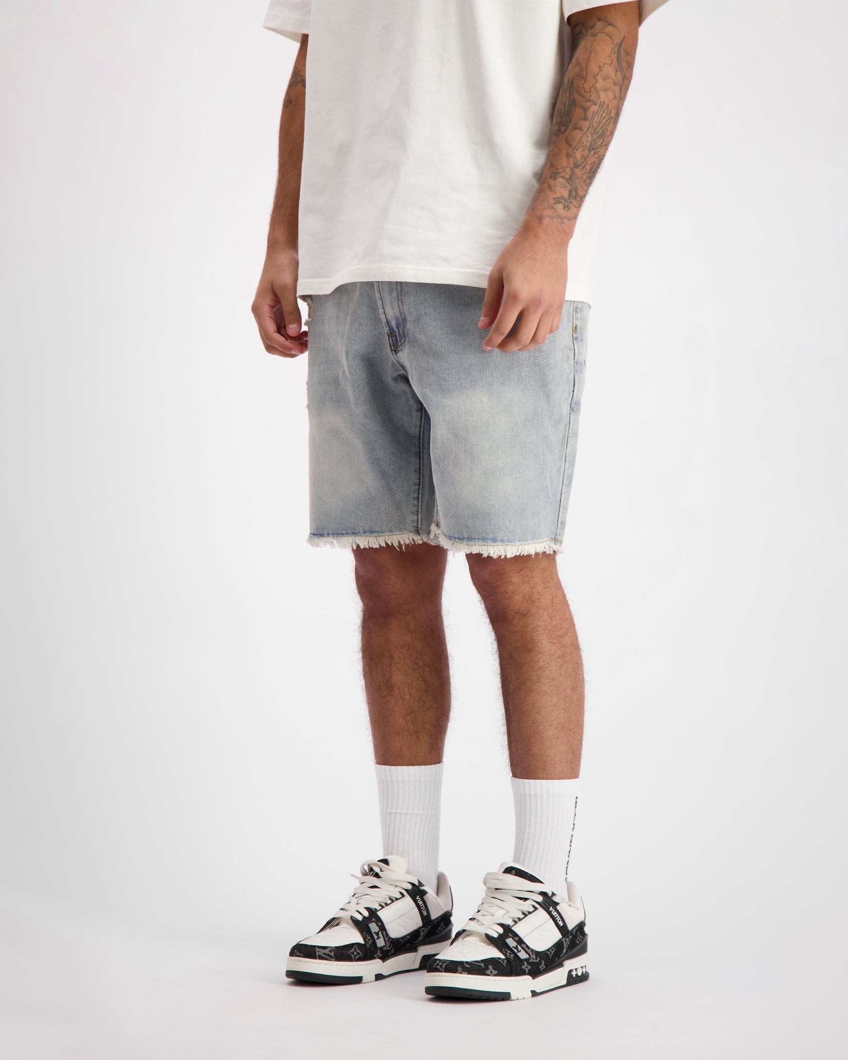 CUT OFF  DENIM SHORTS | Lichtblauw