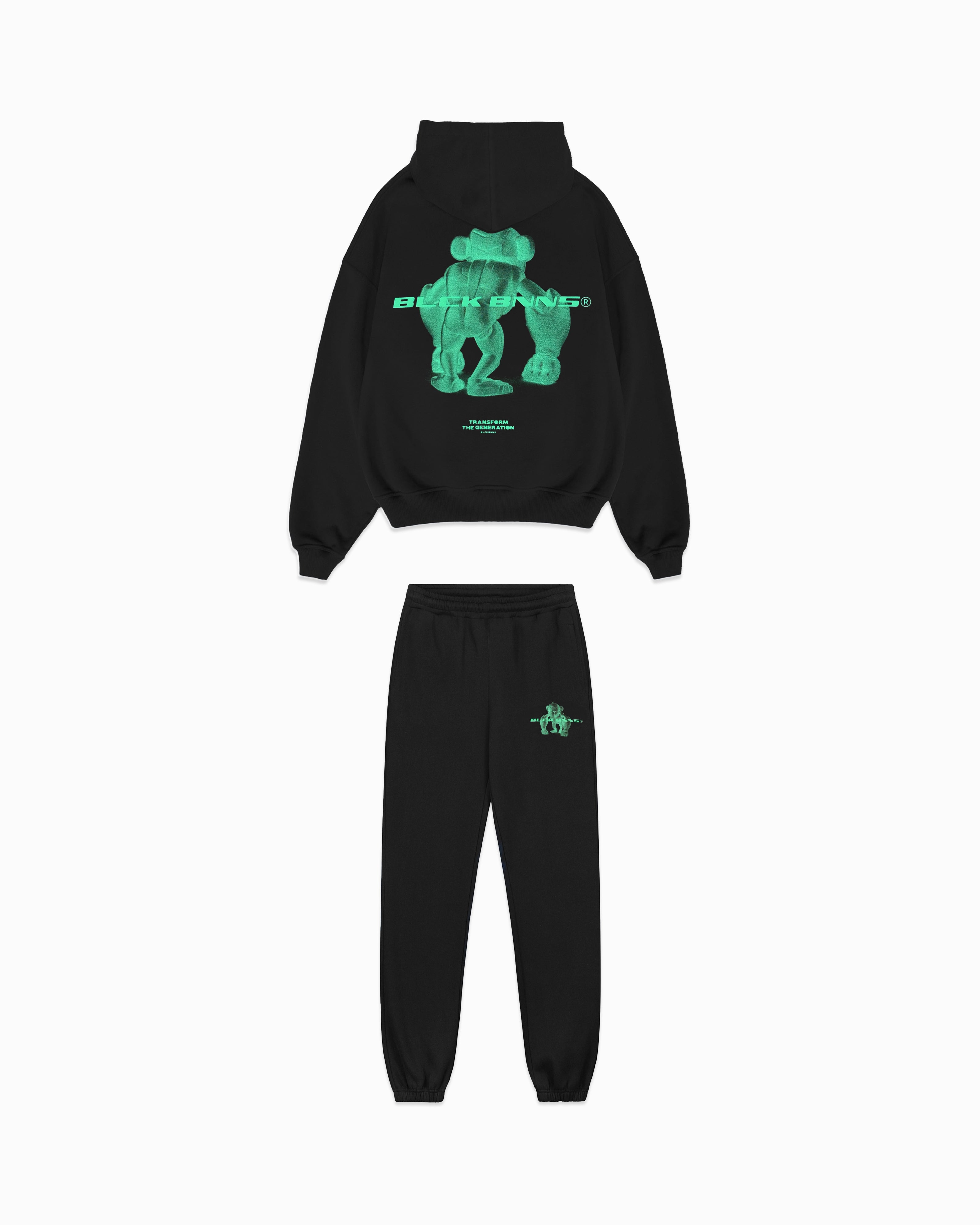 KIDS 3D XRAY SWEATSUIT | Zwart
