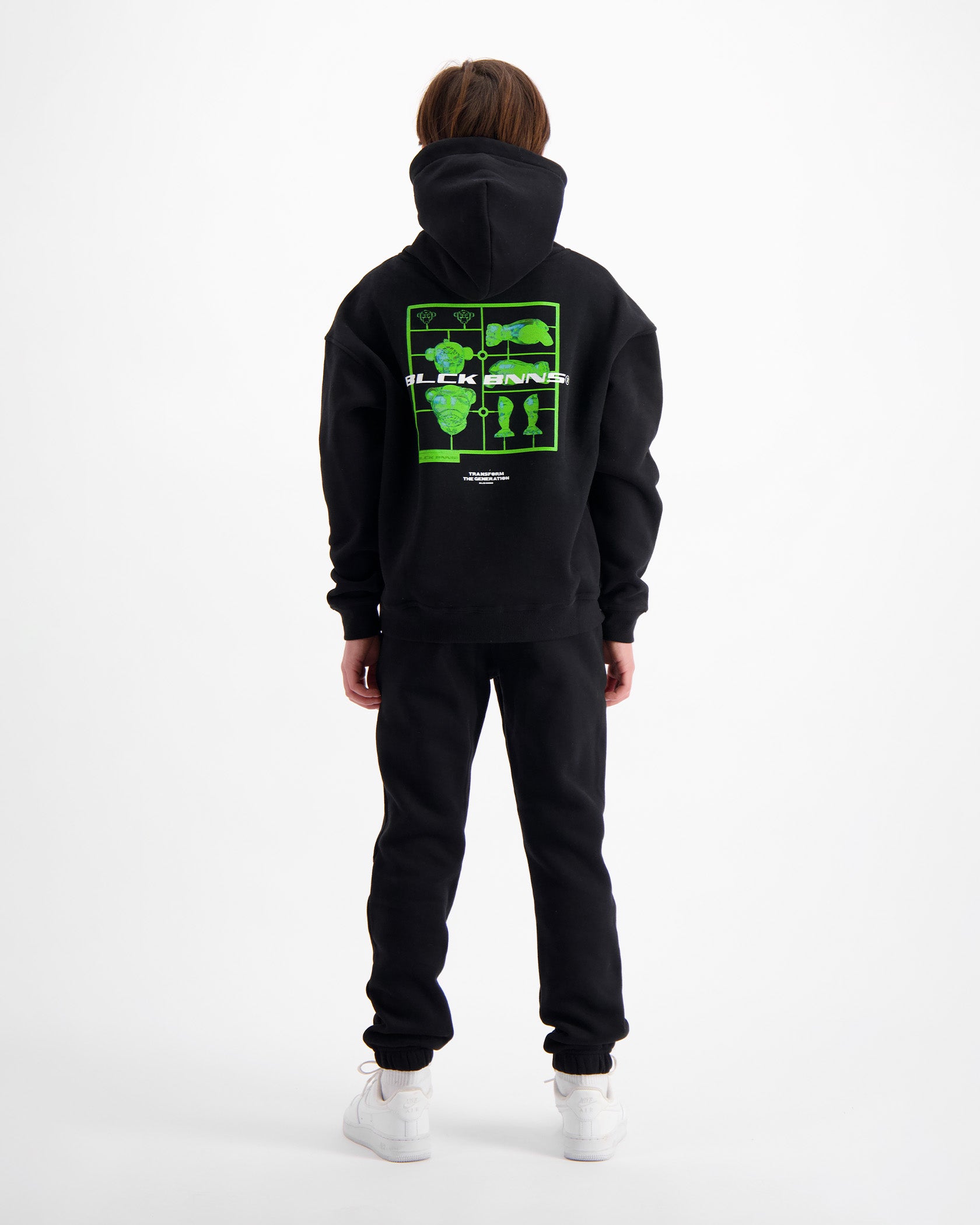 KIDS ACTIE FIGUUR HOODIE | Zwart