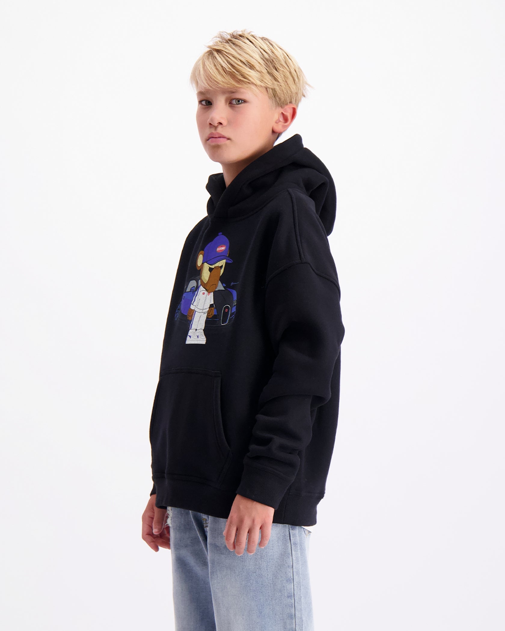 KIDS BBUGATTY HOODIE | Zwart