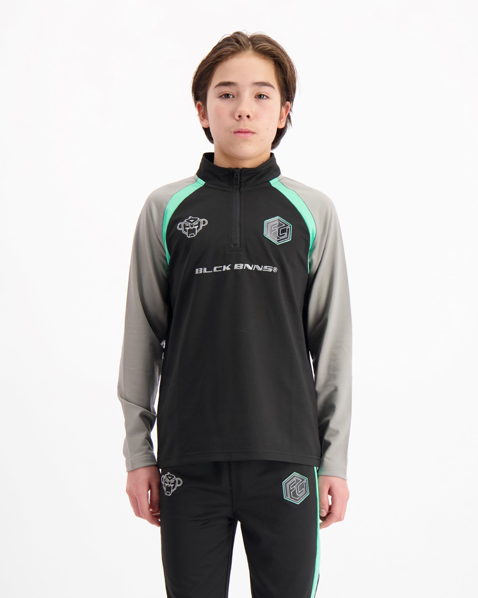 KIDS FOOTBALL TRACKTOP | Zwart