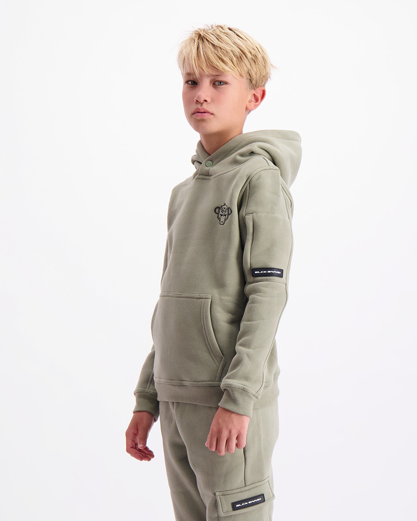 KIDS PLATE HOODIE | Groen