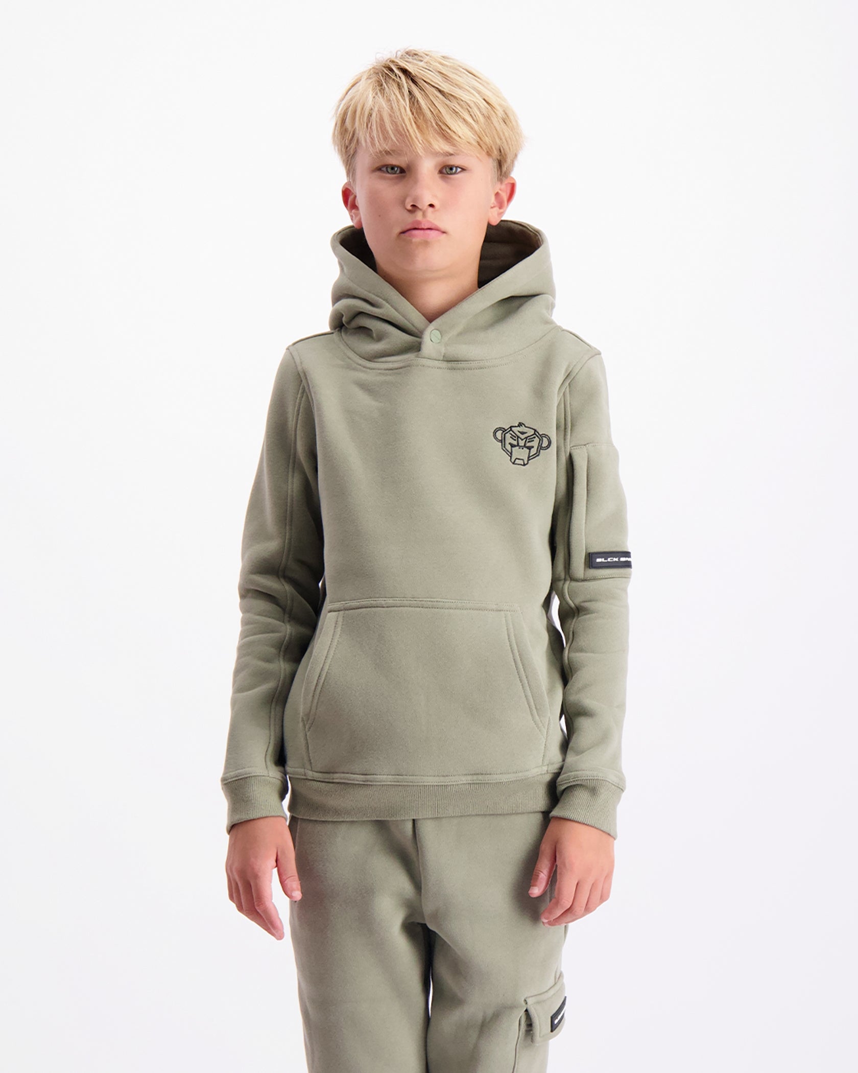 KIDS PLATE HOODIE | Groen