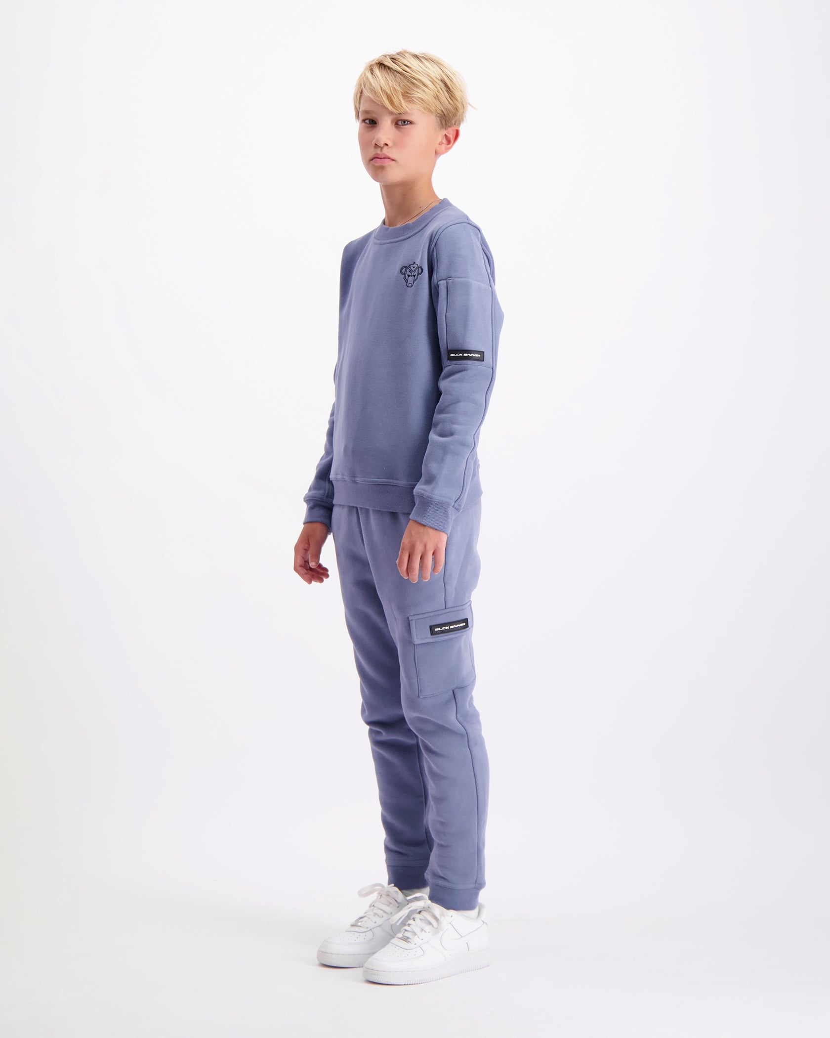 KIDS PLATE SWEATER | Blauw