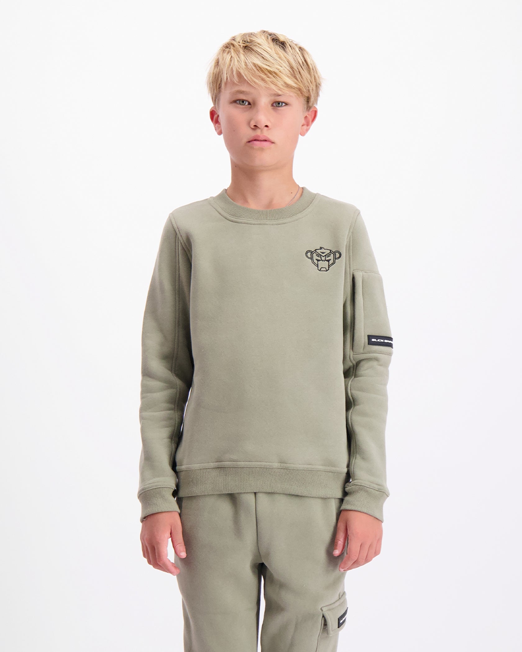 KIDS PLATE SWEATER | Groen