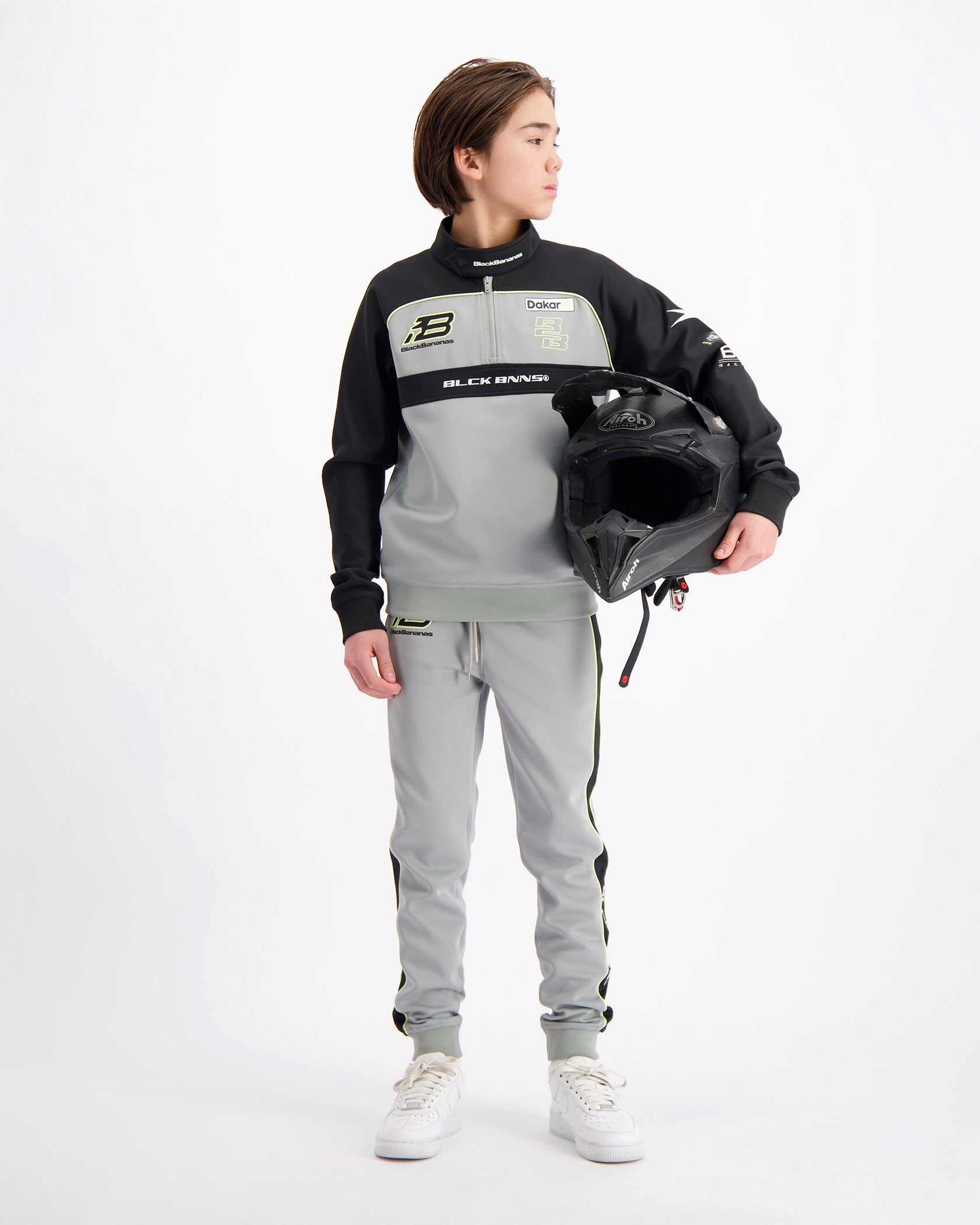 KIDS RACE TRACKPANTS | Grijs