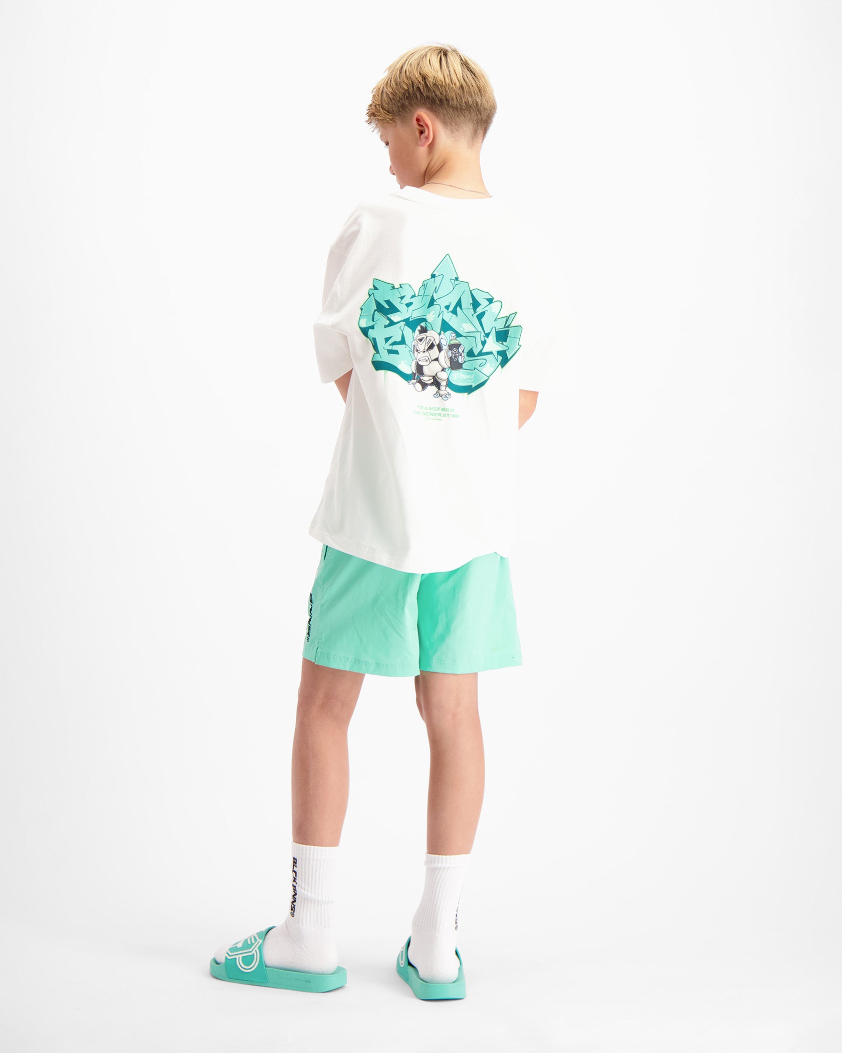 KIDS SPRAYED T-SHIRT | Wit