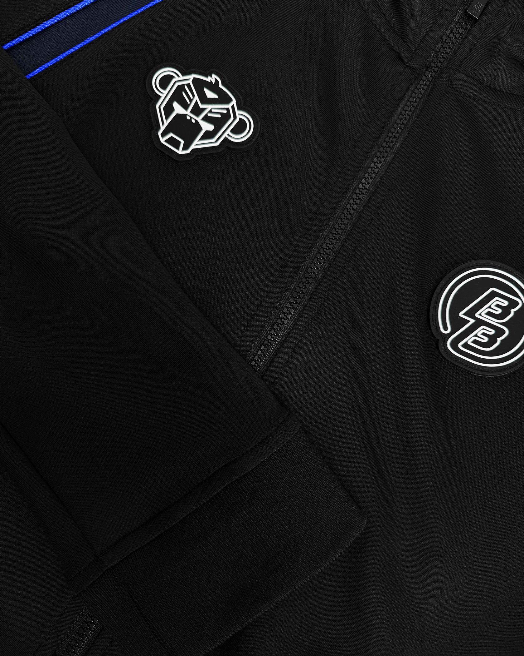 KIDS TEAR TRACKTOP | Zwart