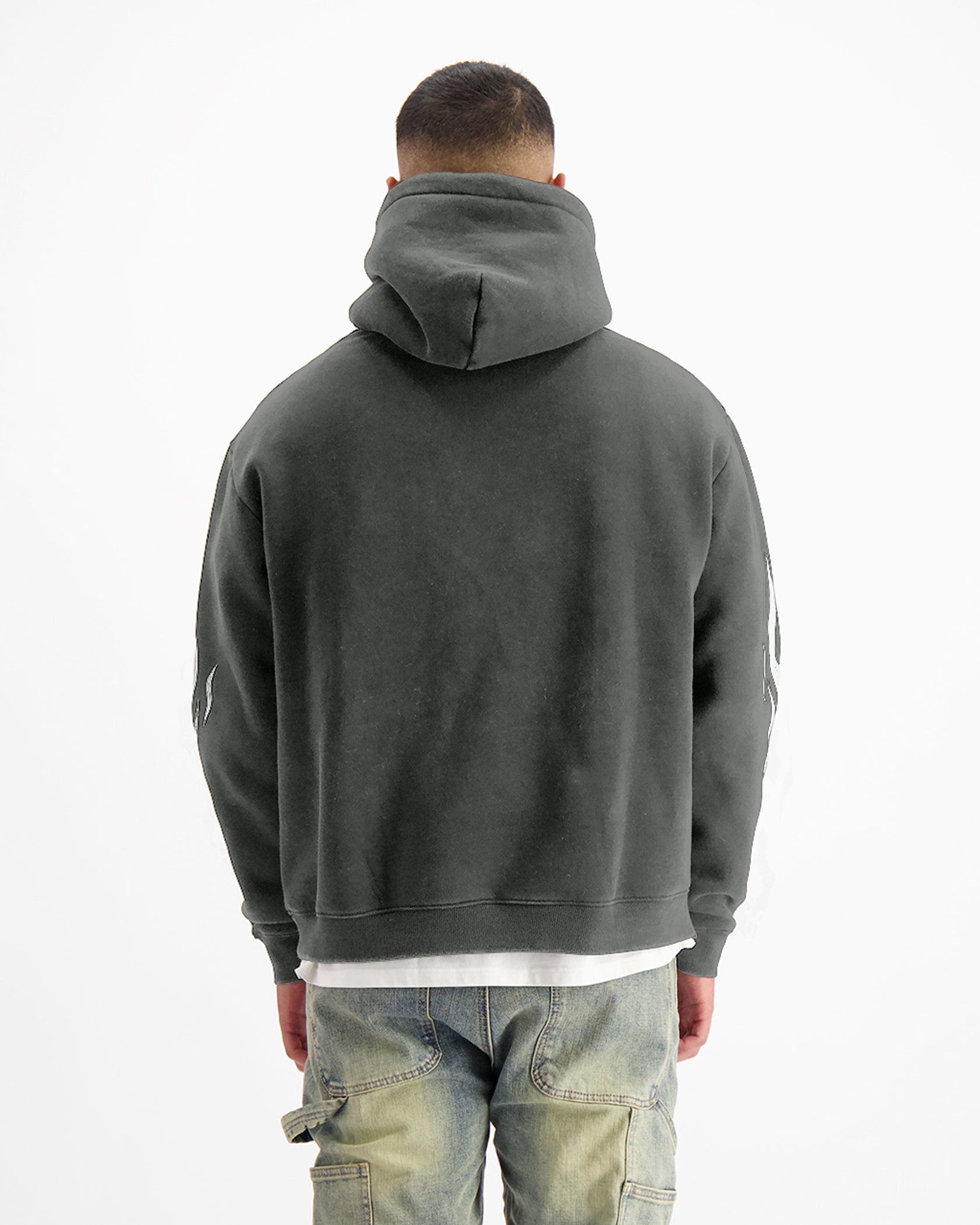 MONO FLAME HOODIE | Zwart
