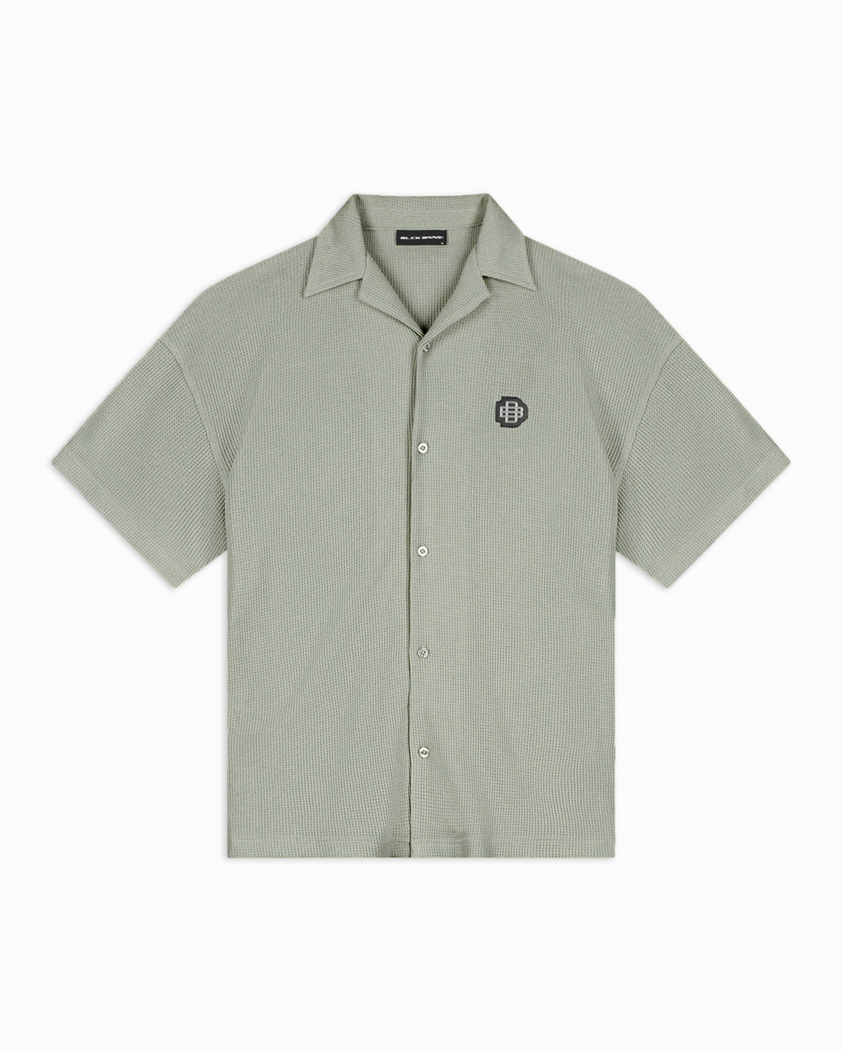 MONOGRAM WAFFLE SHIRT | Groen