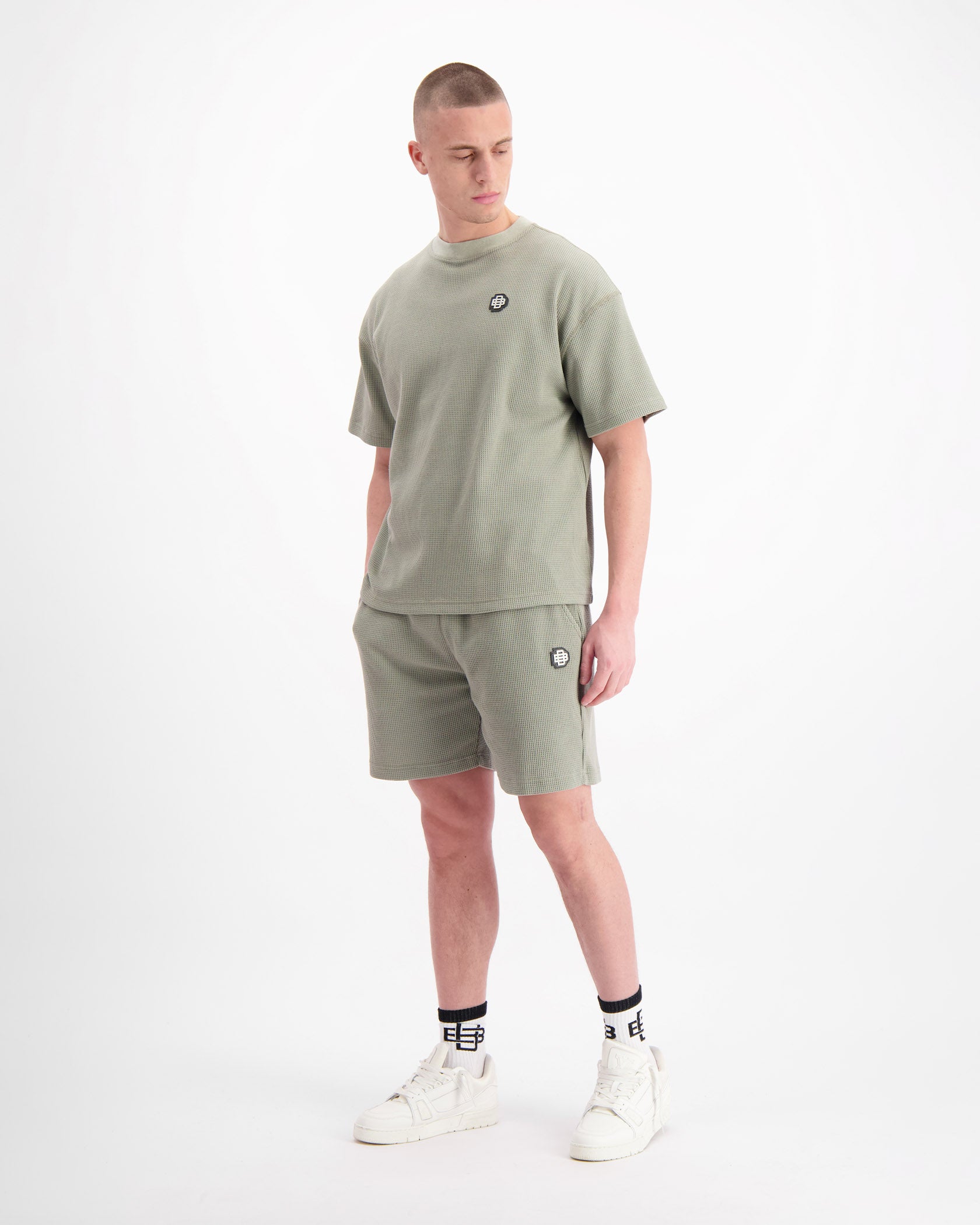 MONOGRAM WAFFLE SET | Groen