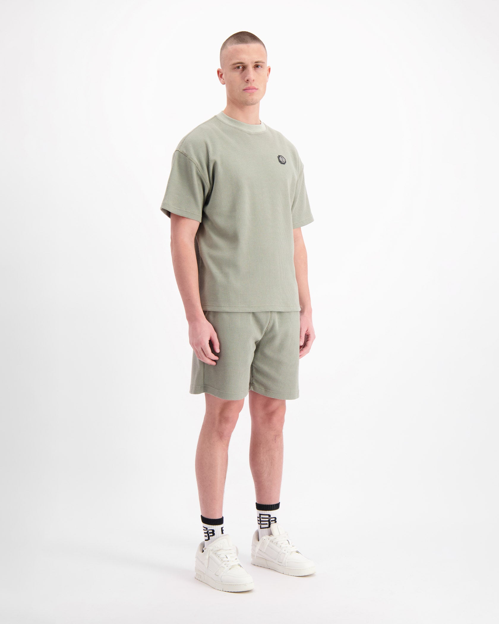 MONOGRAM WAFFLE SET | Groen