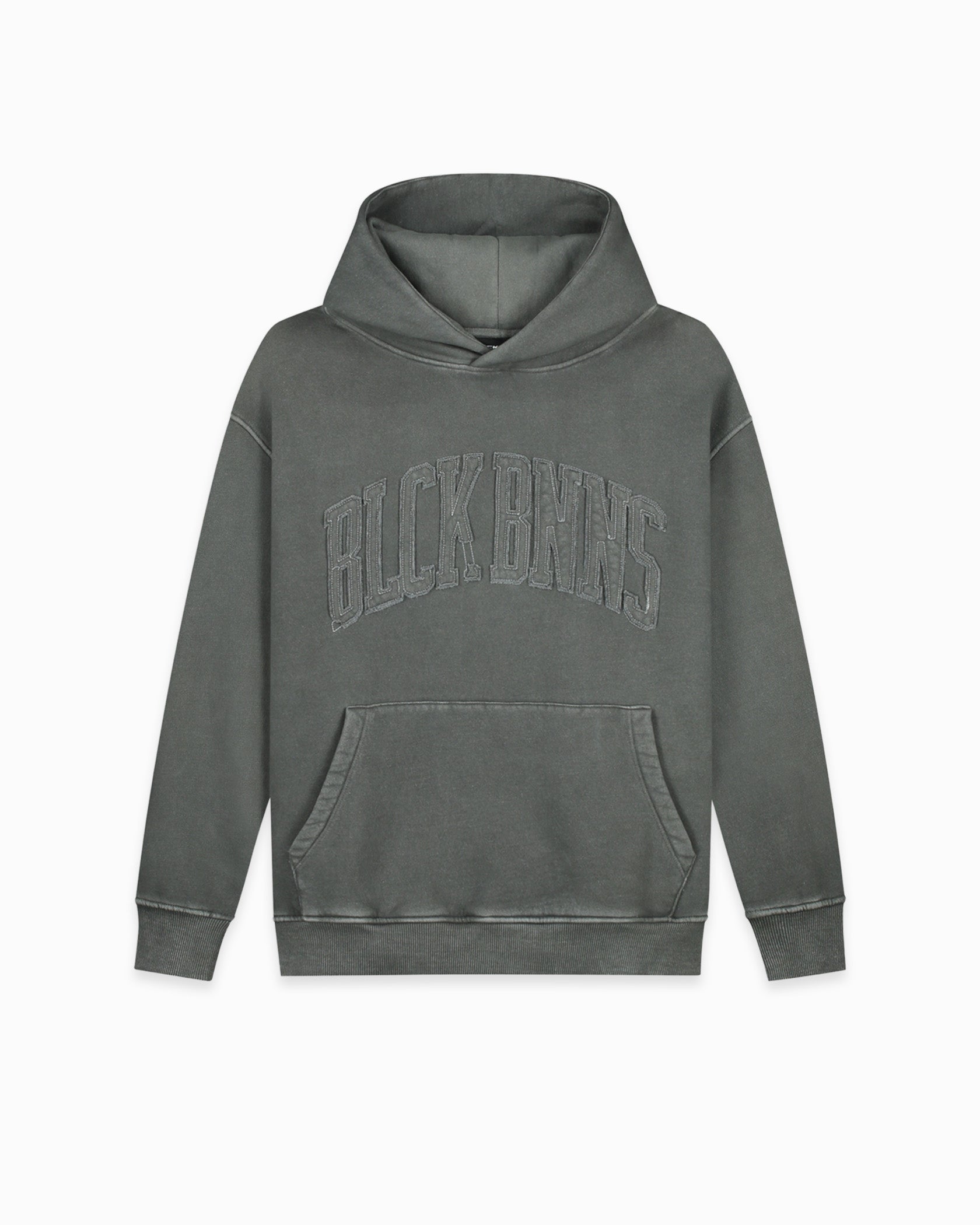 RIPPED ARCH HOODIE | Zwart gewassen