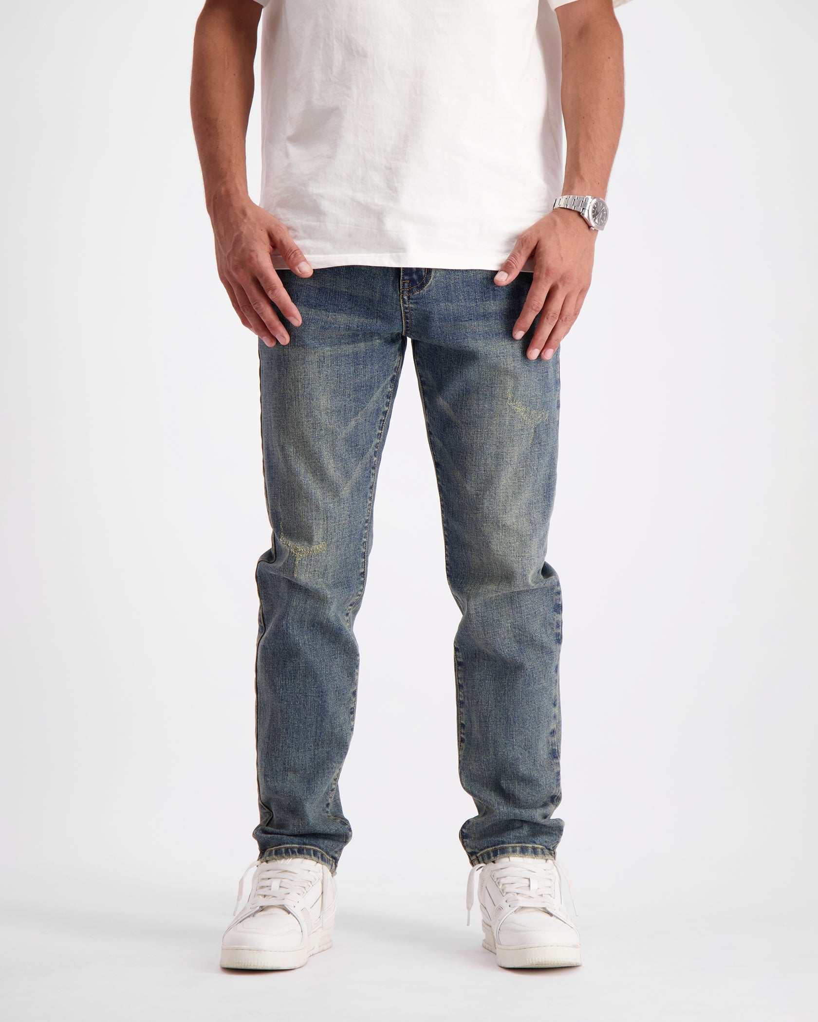 SOFT EDGE SLIM DENIM | Blauw