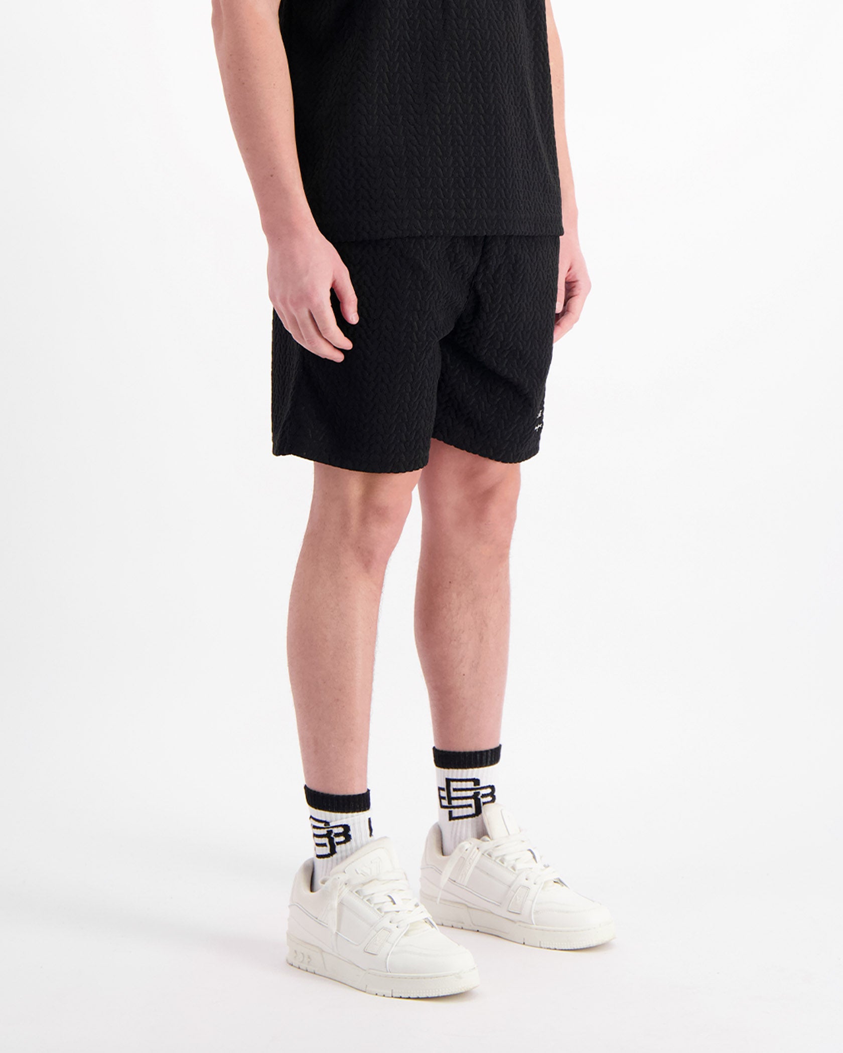 TERRY LOUNGE SHORTS | Zwart