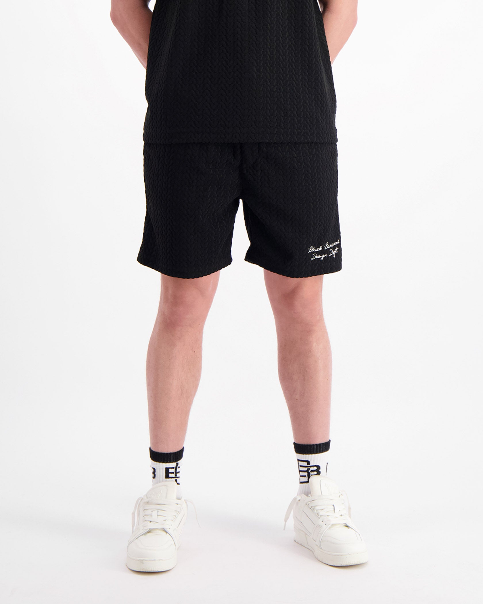 TERRY LOUNGE SHORTS | Zwart