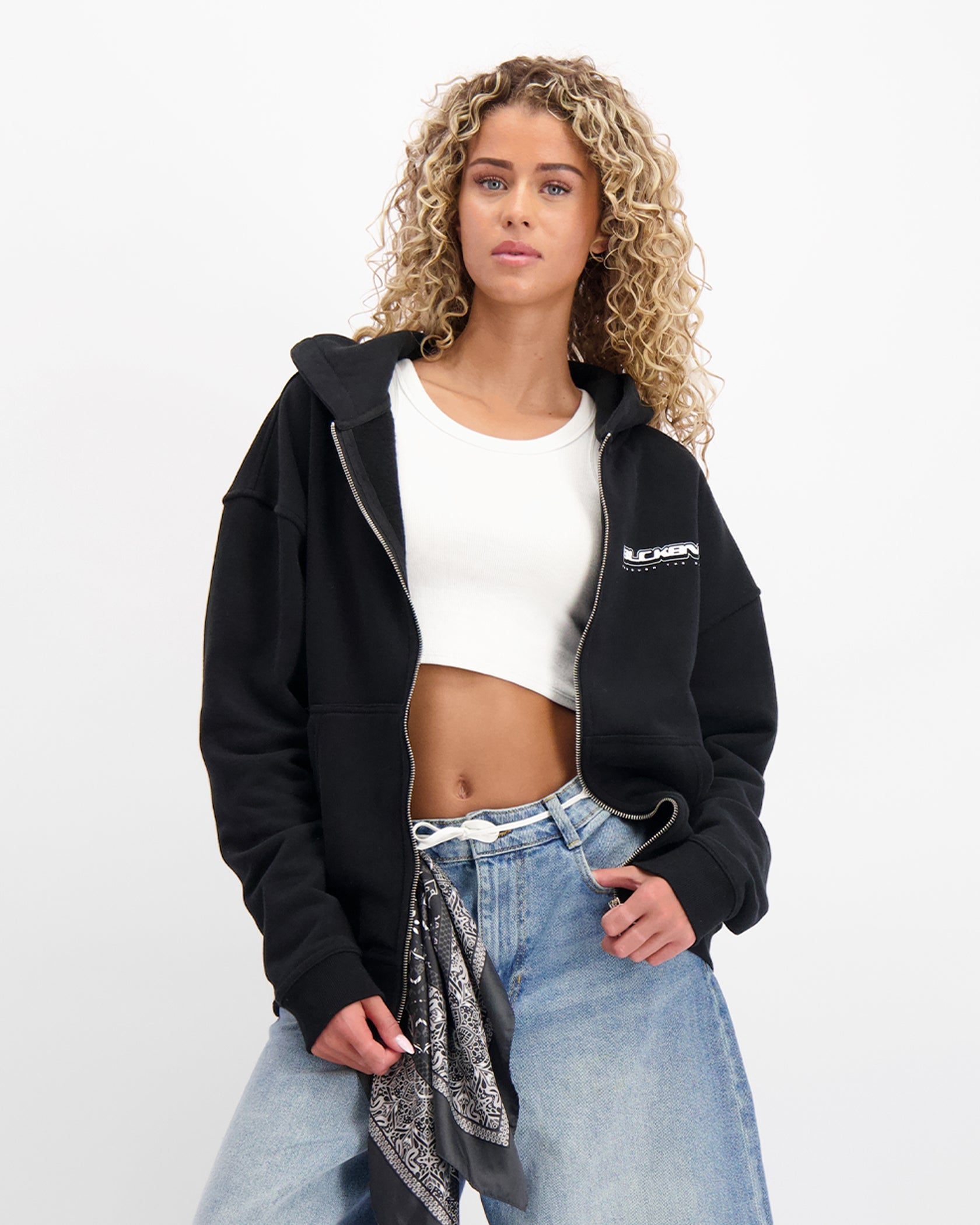 TTD ZIP HOODIE | Zwart