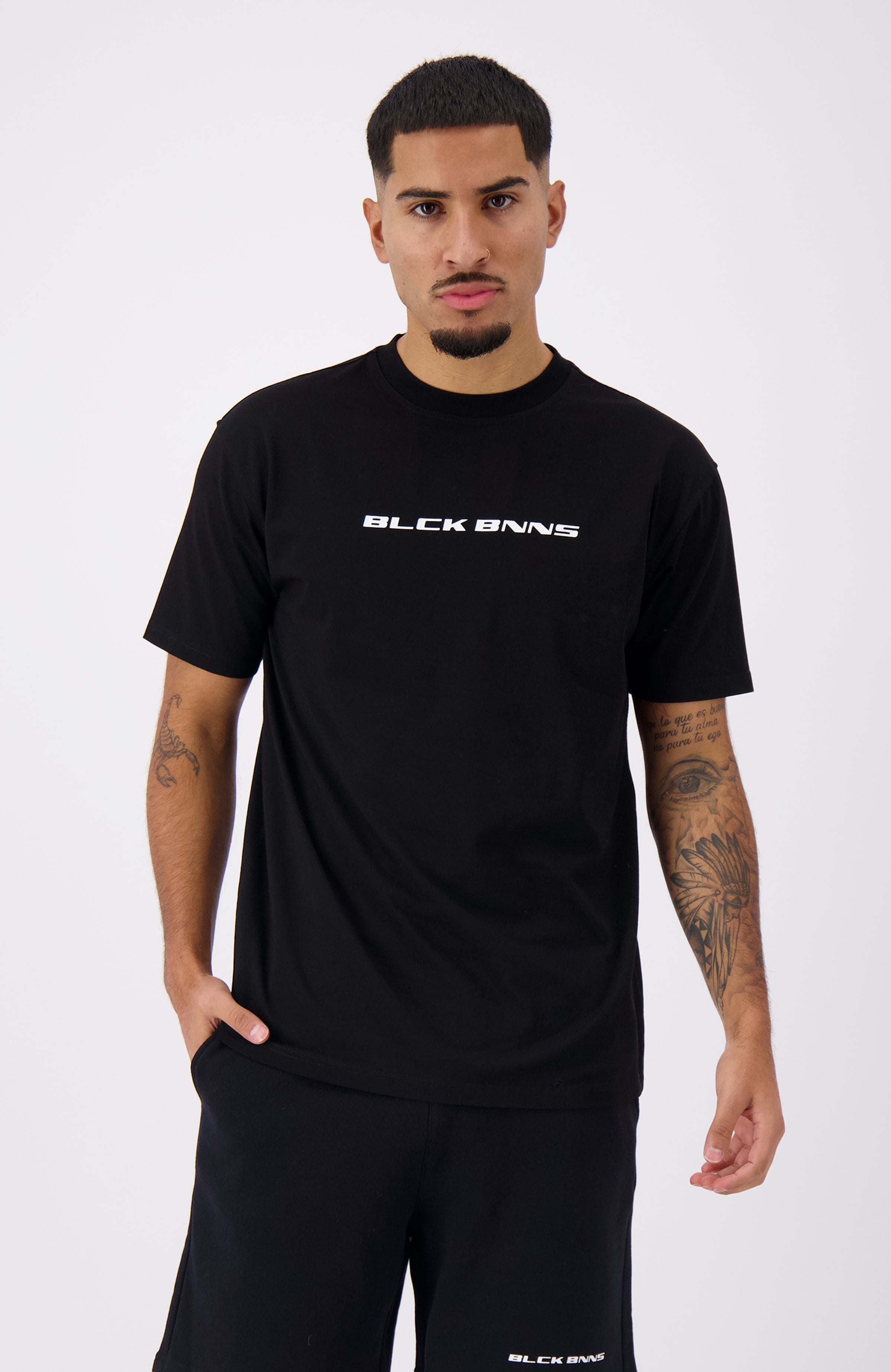 CURSIVE SCRIPT t-shirt | Zwart