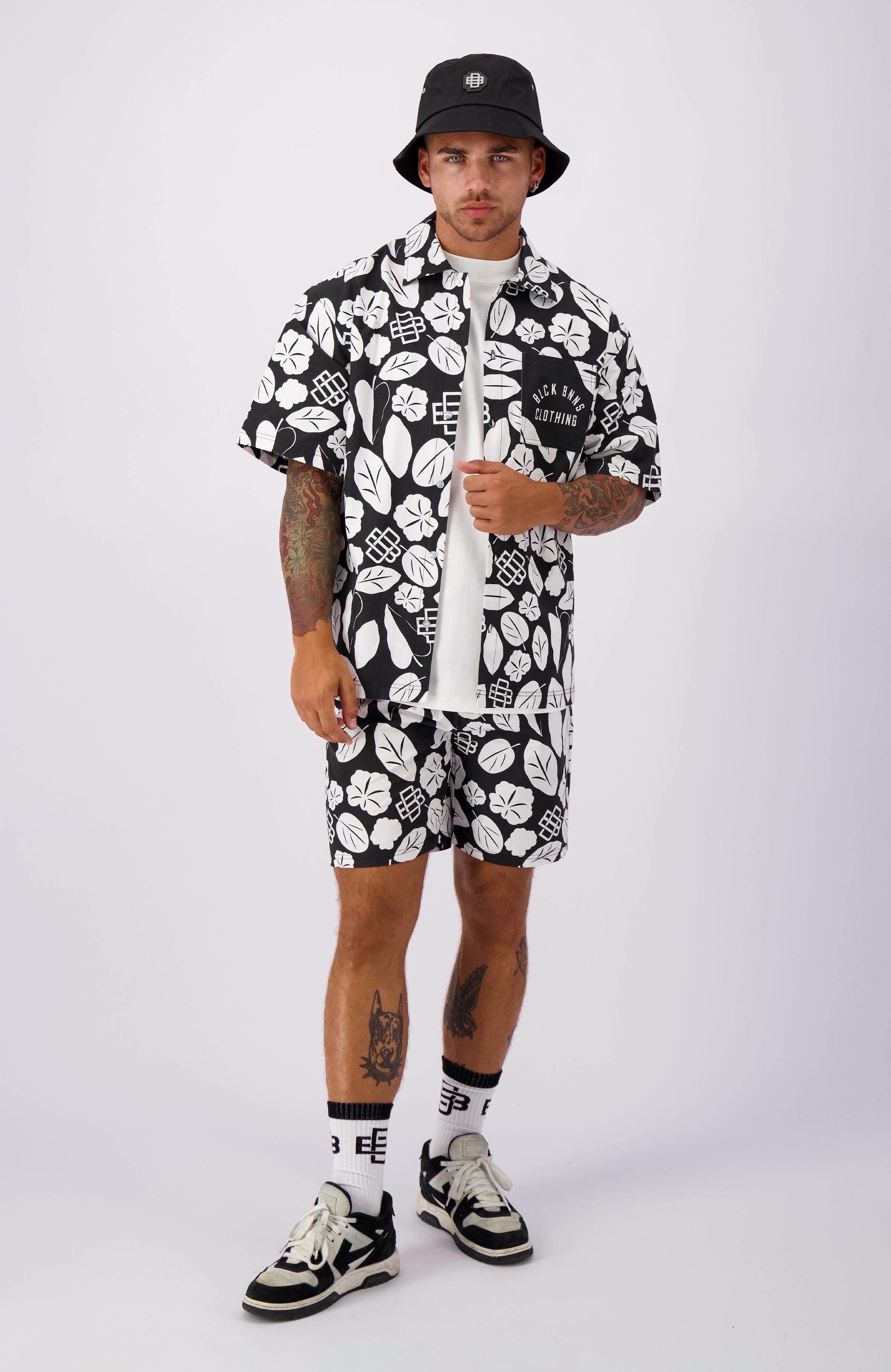 BOHEMIAN SHORTS | Zwart/wit