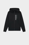 INITIAL GLOW ZIPPER HOODIE | Zwart