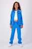 JR. STRAAF TRACKPANTS | Blauw