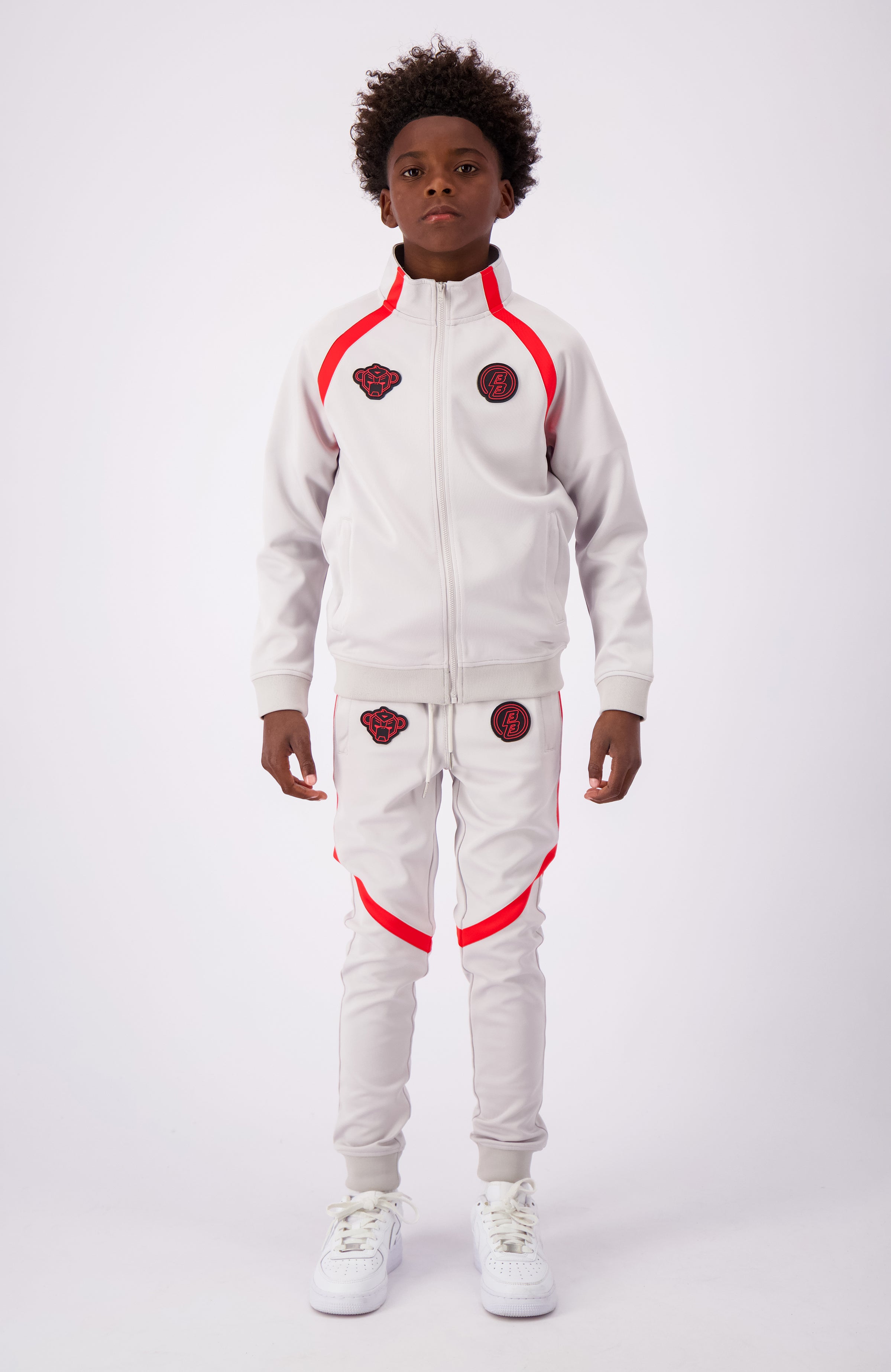 JR. COMPOUND TRACKSUIT | Lichtgrijs