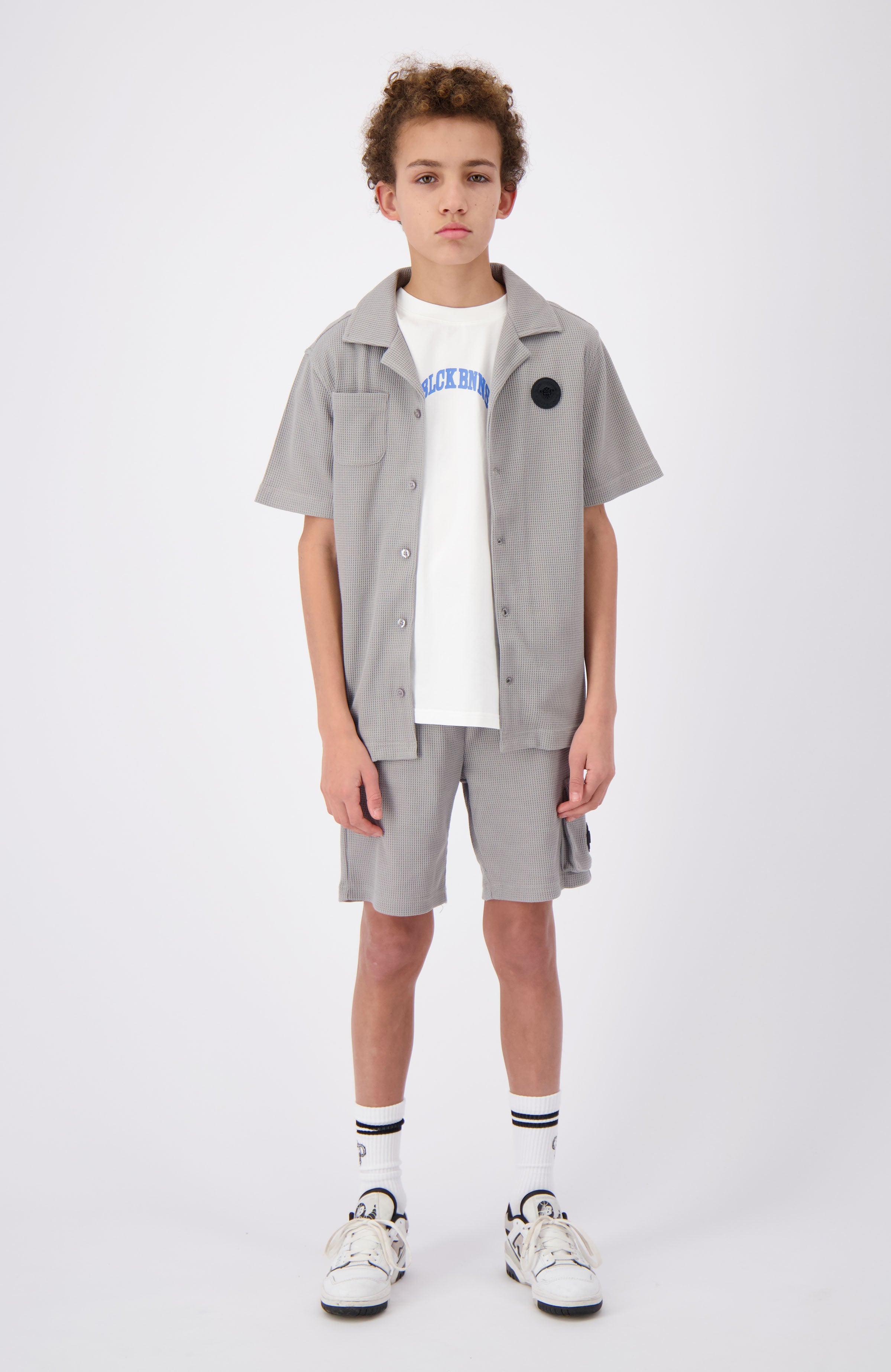 JR. WAFFLE SHORTS | Grijs