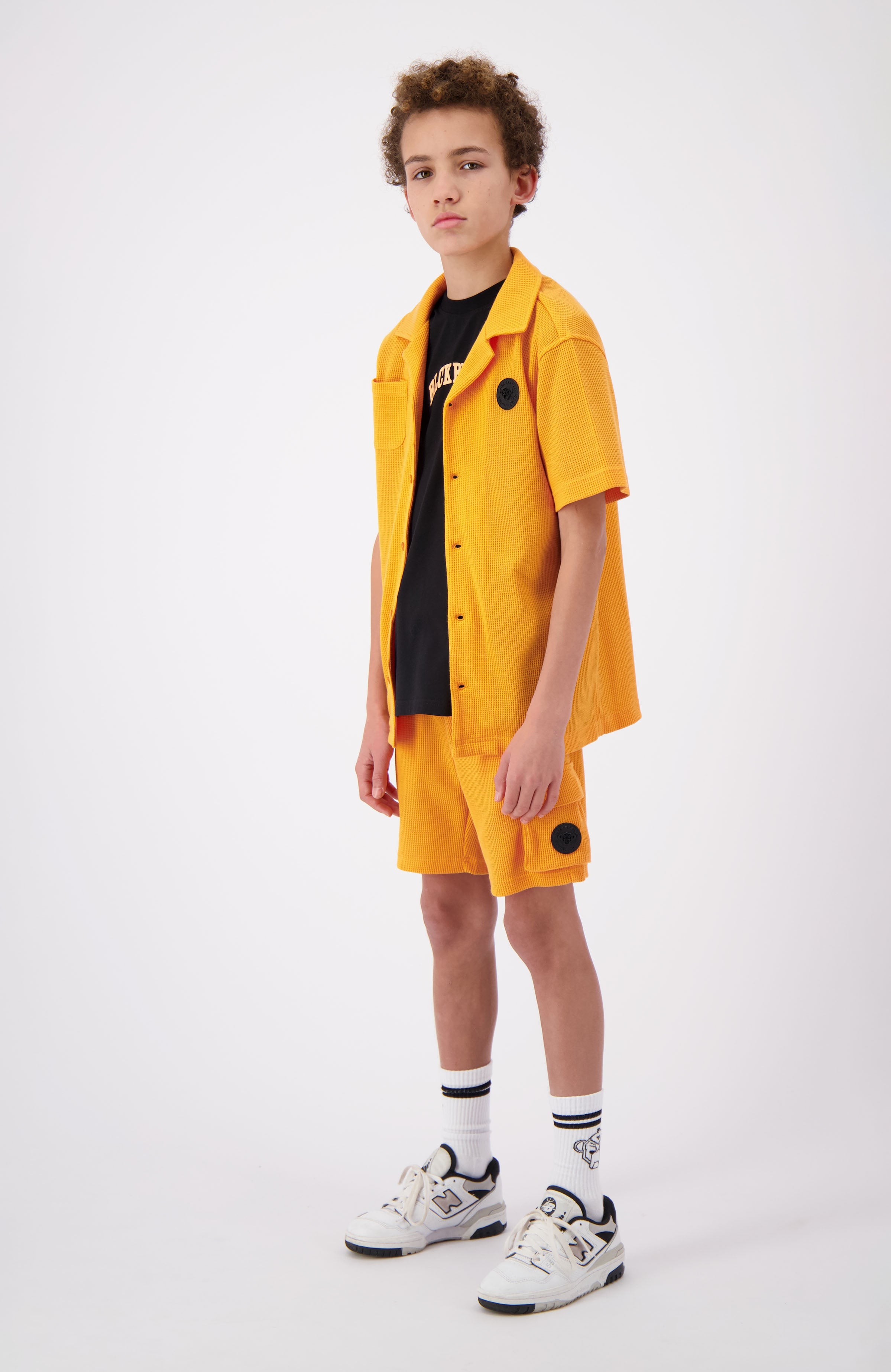 JR. WAFFLE SHIRT | Oranje