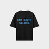 BAD HABITS STUDIO. T-SHIRT | Zwart