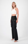 BELTED CARGO broek  | Zwart