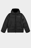 BLOCK PUFFER JACKET | Zwart