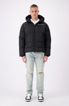 BLOCK PUFFER JACKET | Zwart