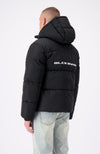 BLOCK PUFFER JACKET | Zwart