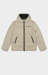 BLOCK PUFFER JACKET | Zand