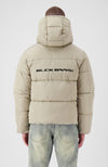 BLOCK PUFFER JACKET | Zand