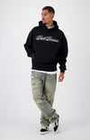 CALLIGRAPHY HOODIE | Zwart