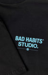 BAD HABITS STUDIO. T-SHIRT | Zwart