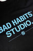 BAD HABITS STUDIO. T-SHIRT | Zwart