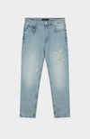 verwoest denim | blauw