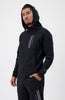 INITIAL GLOW ZIPPER HOODIE | Zwart