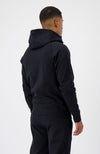 INITIAL GLOW ZIPPER HOODIE | Zwart