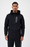 INITIAL GLOW ZIPPER HOODIE | Zwart