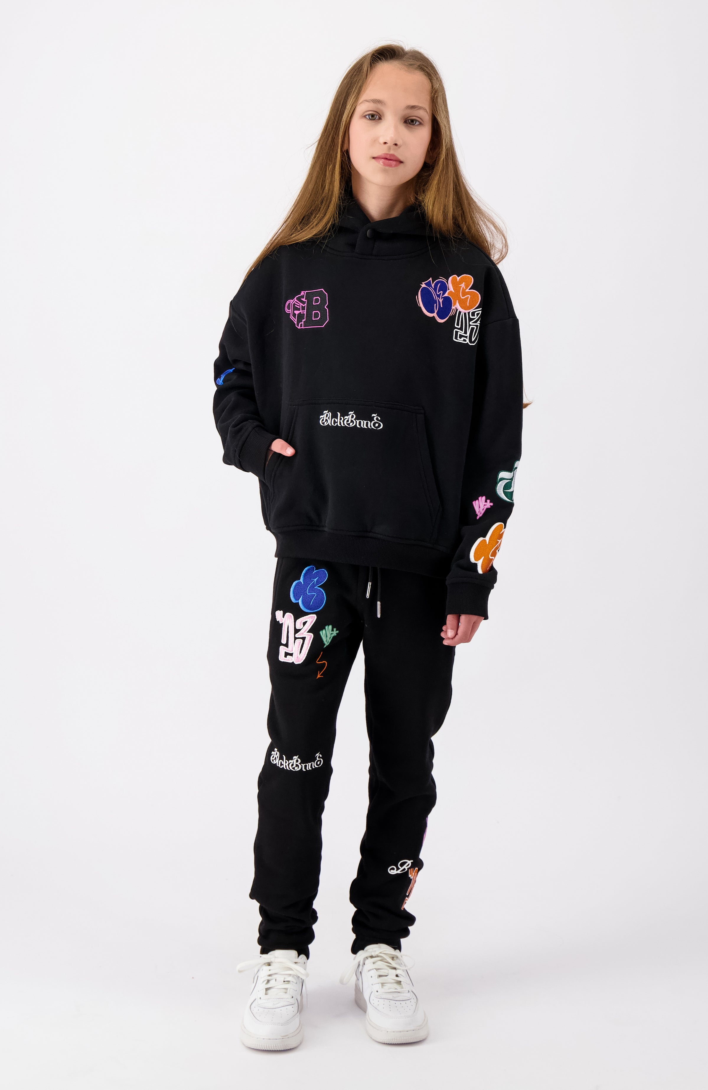 JR BOMB SWEATPANTS | Zwart