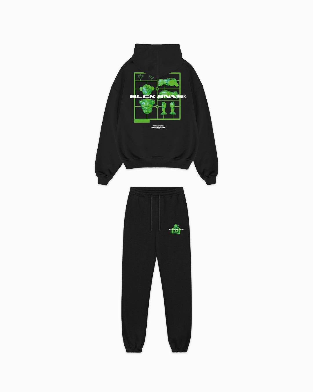KIDS ACTIE FIGUUR SWEATSUIT | Zwart